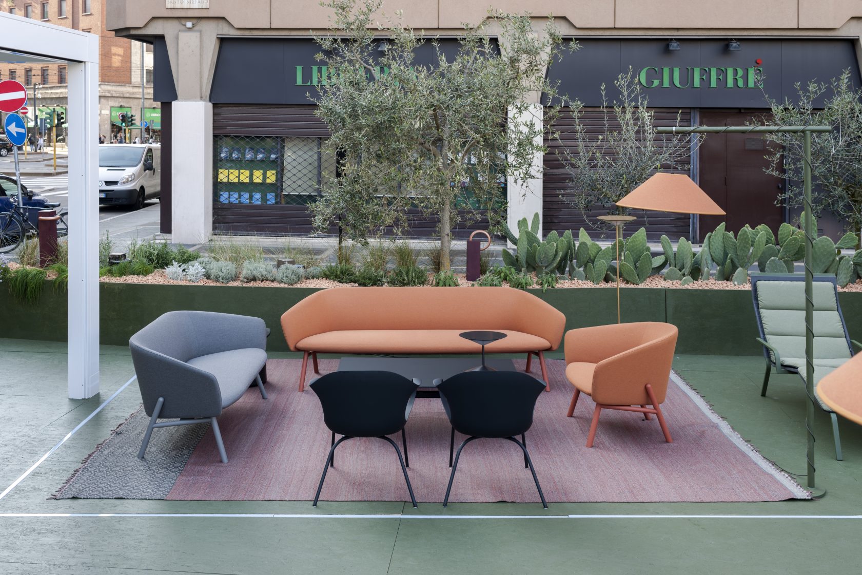 Milan design week: outdoor furniture installation